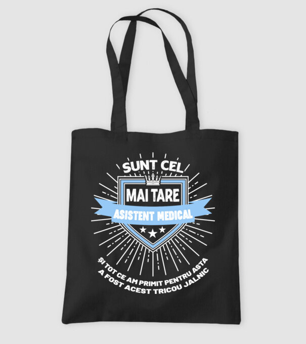 Sunt cel mai tare asistent medical și tot ce am primit pentru asta a fost acest tricou jalnic model negru pe tricou