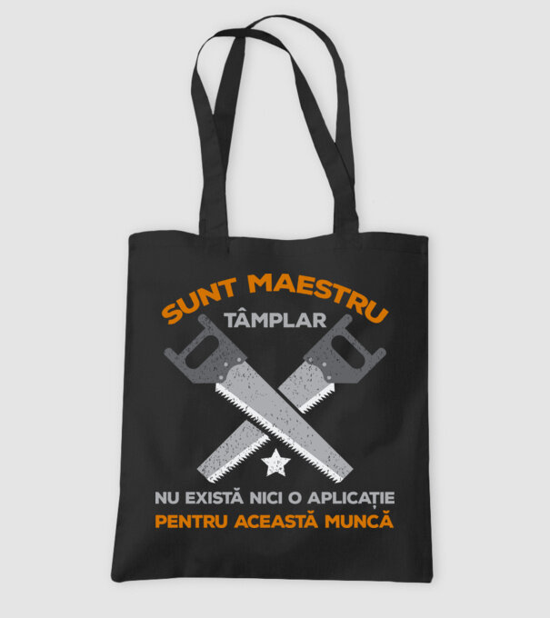 sunt maestru tâmplar, nu există nici o aplicație pentru această muncă model negru pe tricou