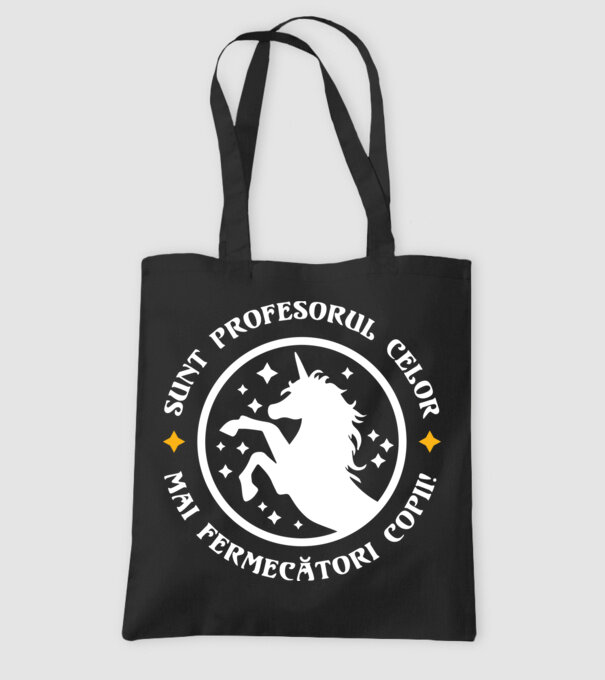 Sunt profesorul celor mai fermecători copii model negru pe tricou