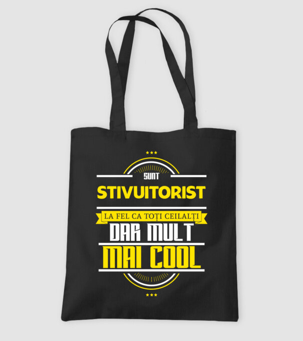 Sunt stivuitorist, la fel ca toți ceilalți, dar mult mai cool model negru pe tricou