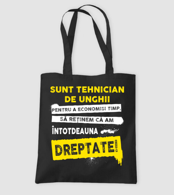 Sunt tehnician de unghii, pentru a economisi timp, să reținem că am întotdeauna dreptate! model negru pe tricou