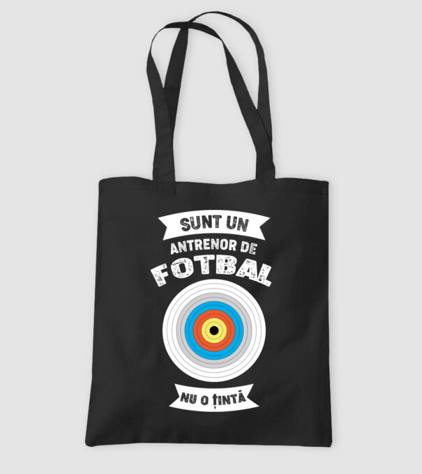 sunt un antrenor de fotbal, nu o țintă model negru pe tricou