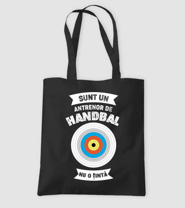 sunt un antrenor de handbal, nu o țintă model negru pe tricou