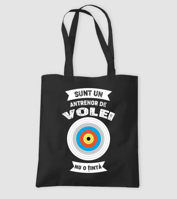 sunt un antrenor de volei, nu o țintă model negru pe tricou