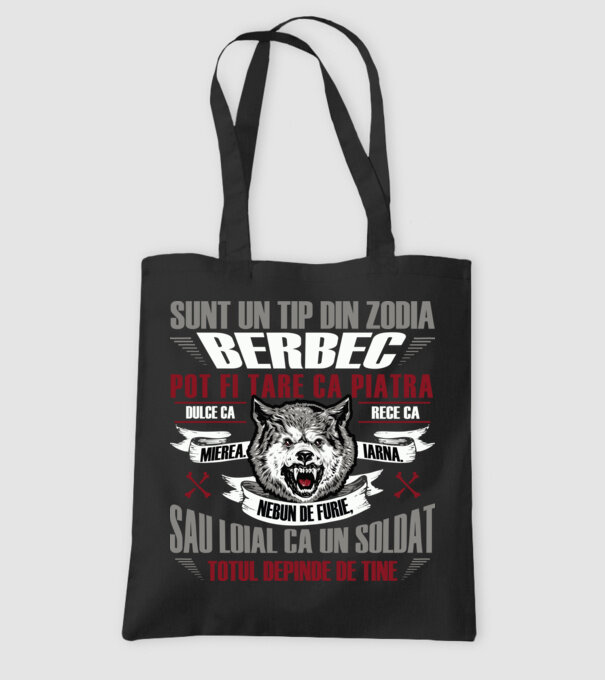 Sunt un tip din zodia Berbec model negru pe tricou