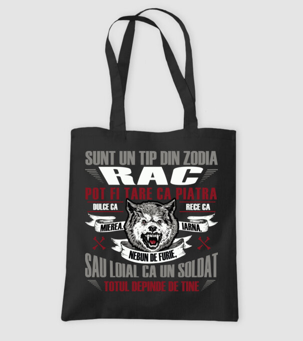 Sunt un tip din zodia Rac model negru pe tricou