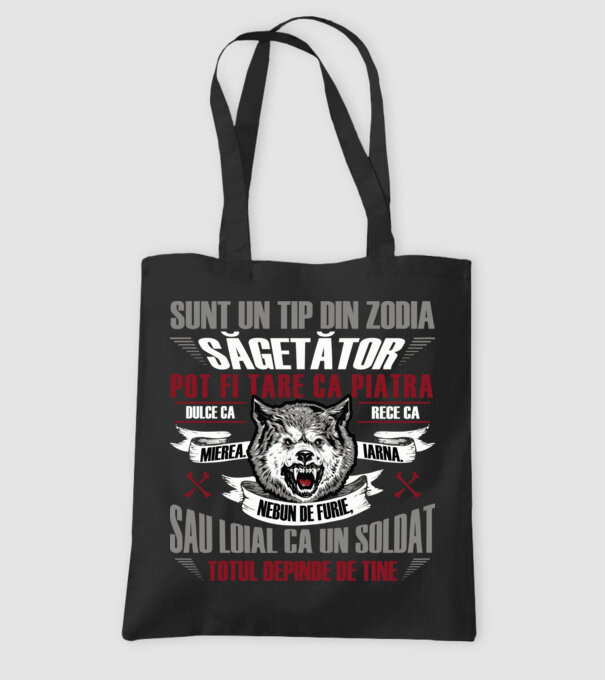 Sunt un tip din zodia Săgetător model negru pe tricou