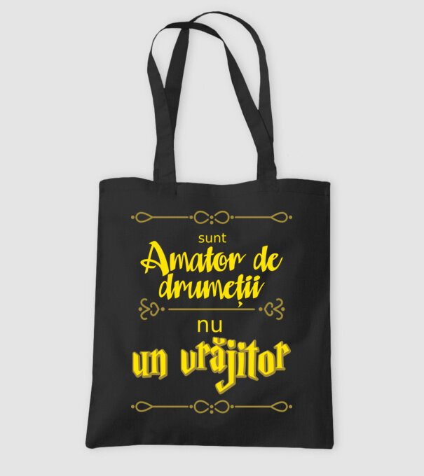 Sunt amator de drumeții, nu un vrăjitor model negru pe tricou