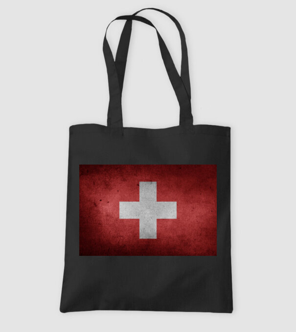 SWITZERLAND model negru pe tricou