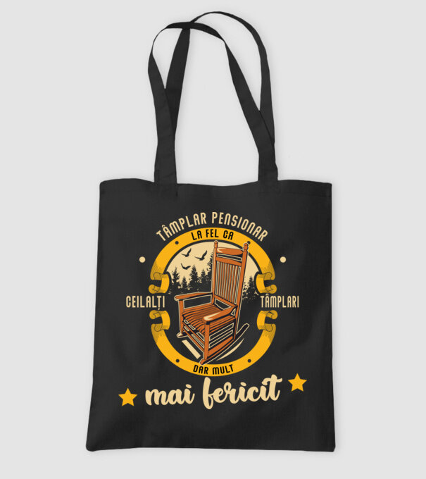 TÂMPLAR pensionar - la fel ca ceilalți tâmplari, dar mult mai fericit model negru pe tricou