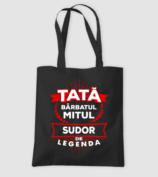 Tată - bărbatul, mitul, sudor de legendă model negru pe tricou