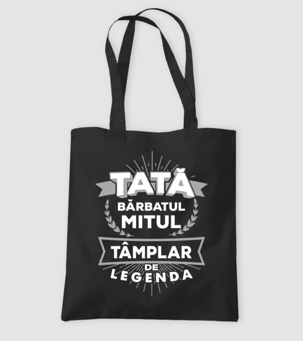 Tată - bărbatul, mitul, tâmplar de legendă model negru pe tricou