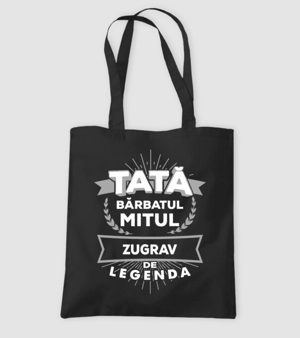 Tată - bărbatul, mitul, zugrav de legendă model negru pe tricou