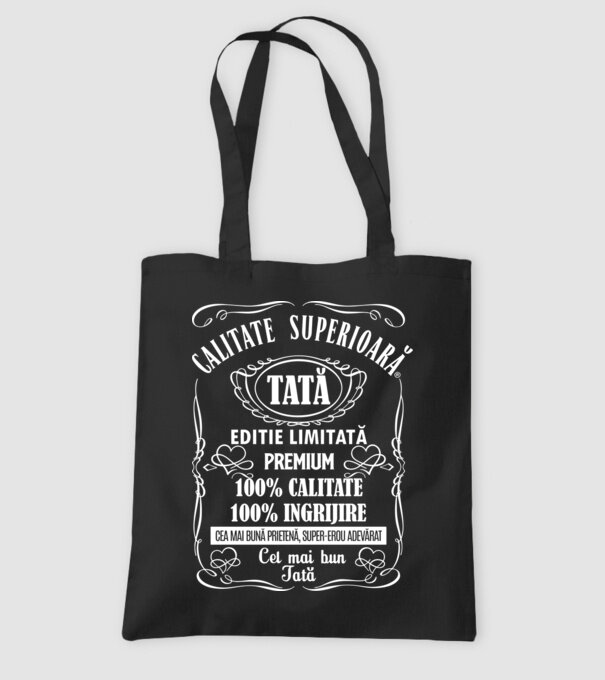 Tată Premium - ediție limitată model negru pe tricou
