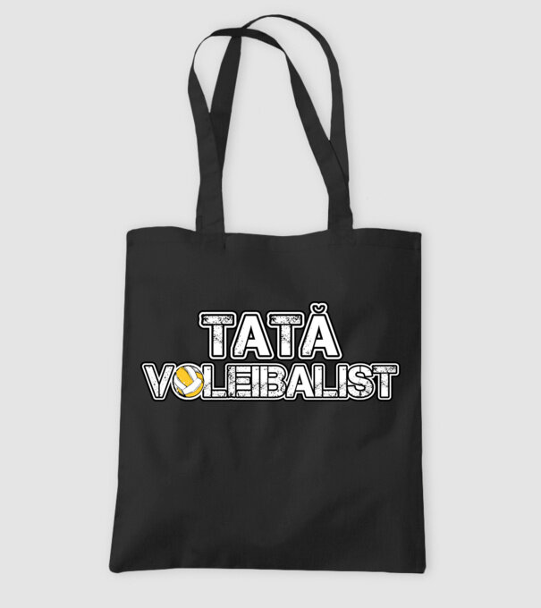 tată voleibalist model negru pe tricou