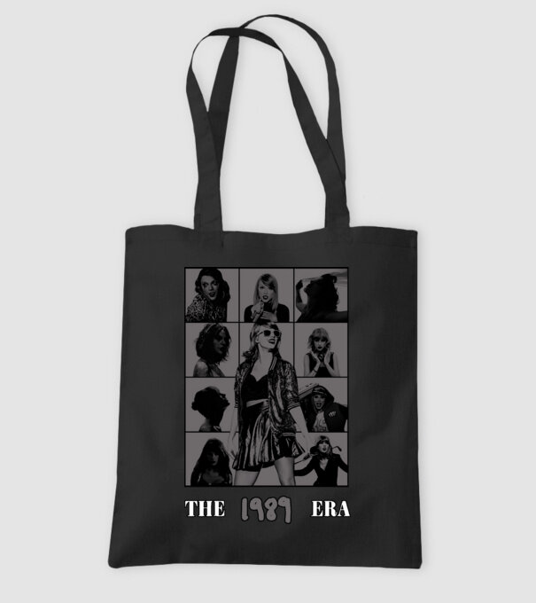 Taylor Swift ERAS grey model negru pe tricou