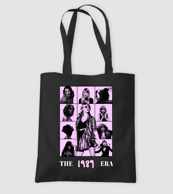 Taylor Swift ERAS lilac model negru pe tricou