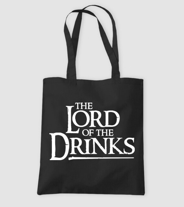 The Lord Of The Drinks model negru pe tricou