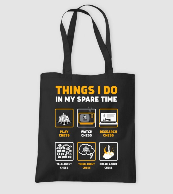 Things I do in my spare time model negru pe tricou
