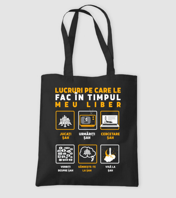 Things I do in my spare time EN model negru pe tricou