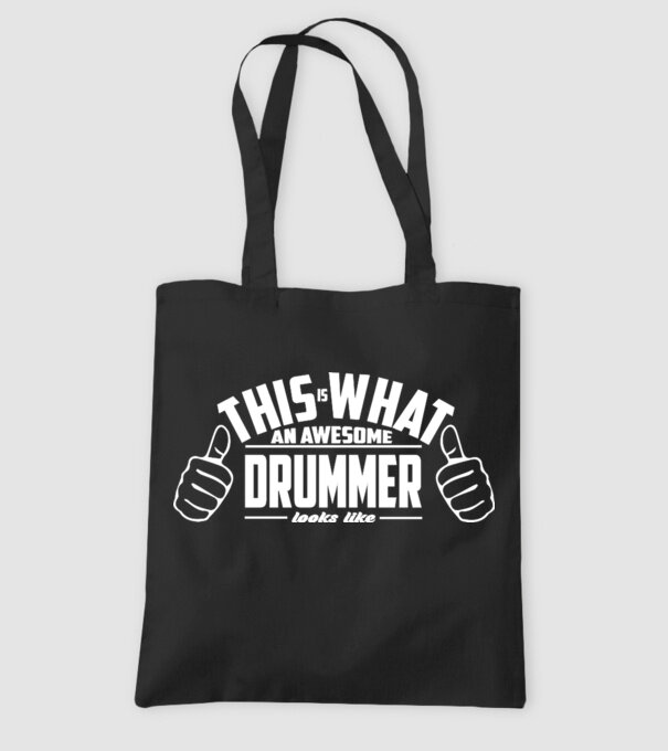 This is what an awesome drummer looks like model negru pe tricou