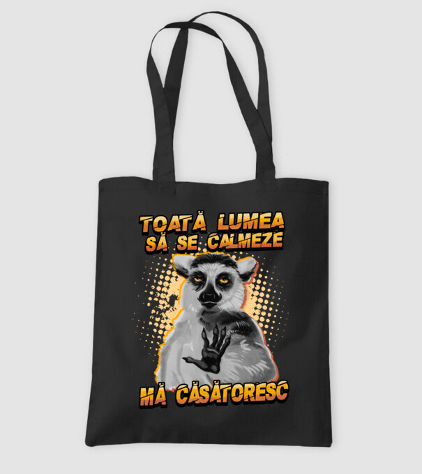 toată lumea - să se calmeze - mă căsătoresc model negru pe tricou