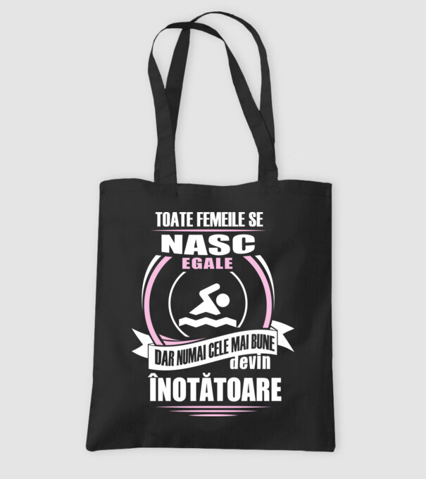 toate femeile se nasc egale, dar numai cele mai bune devin înotătoare model negru pe tricou