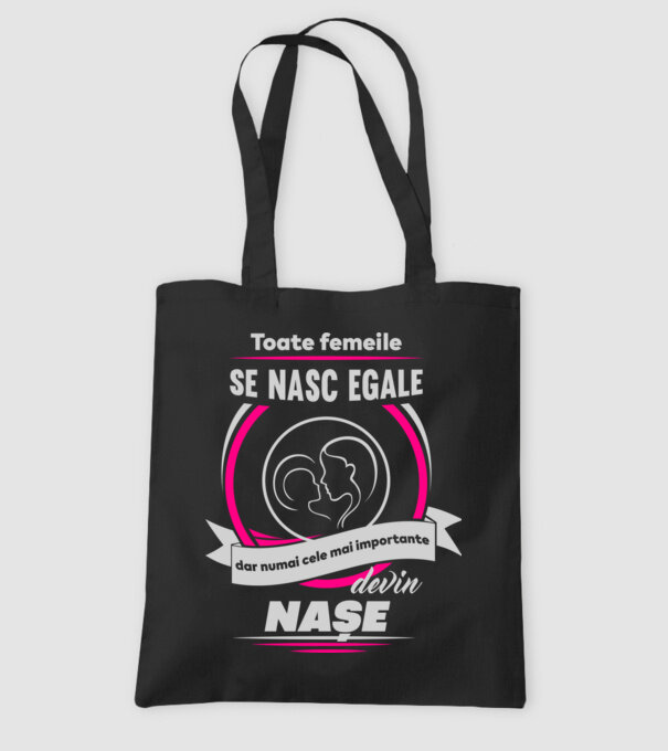 Toate femeile se nasc egale, dar numai cele mai importante devin nașe model negru pe tricou