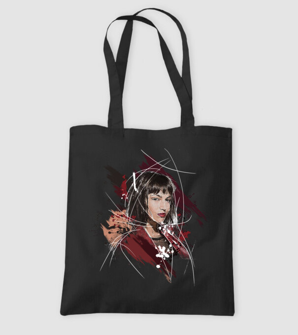 tokyo poster model negru pe tricou
