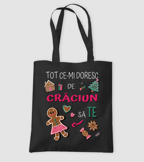 Tot ce-mi doresc de Crăciun să TE Femei Negru model negru pe tricou