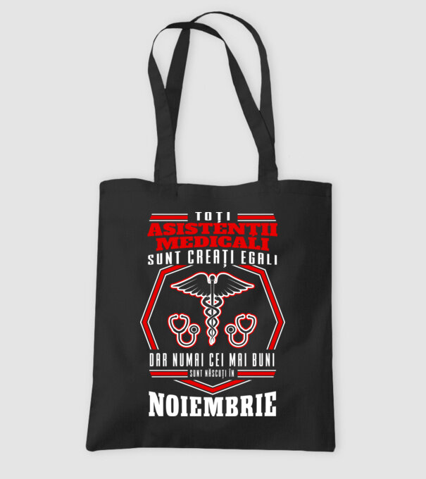 Toți asistenții medicali sunt creați egali, dar numai cei mai buni sunt născuți în noiembrie model negru pe tricou