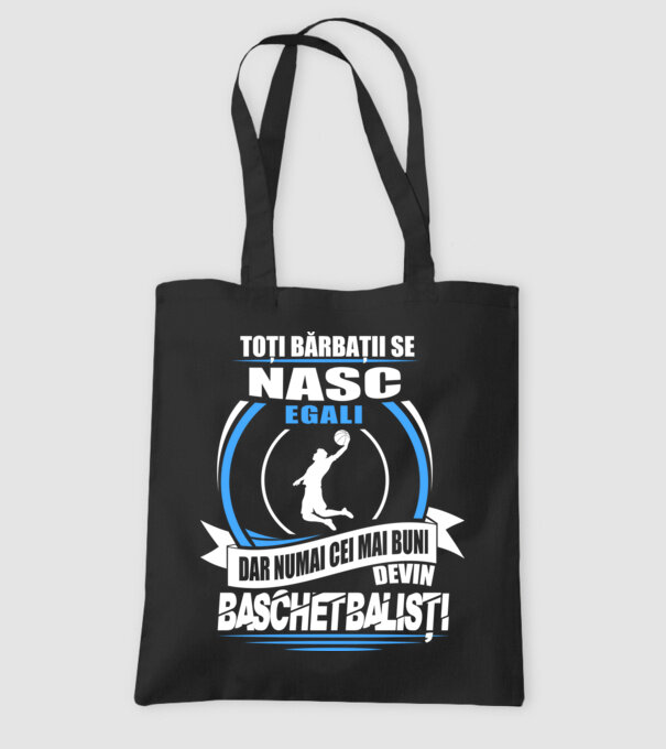 Toți bărbații se nasc egali baschetbaliști model negru pe tricou