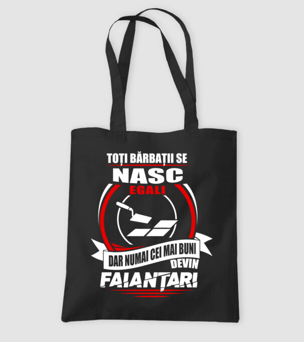 Toți bărbații se nasc egali faianțari model negru pe tricou