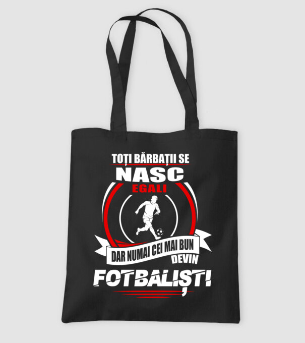 Toți bărbații se nasc egali fotbaliști model negru pe tricou