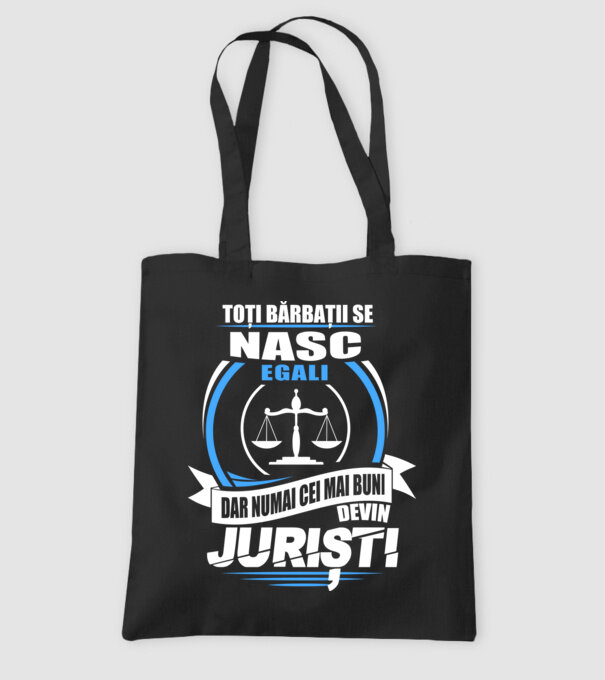 Toți bărbații se nasc egali juriști model negru pe tricou