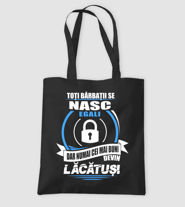 Toți bărbații se nasc egali lăcătuși model negru pe tricou