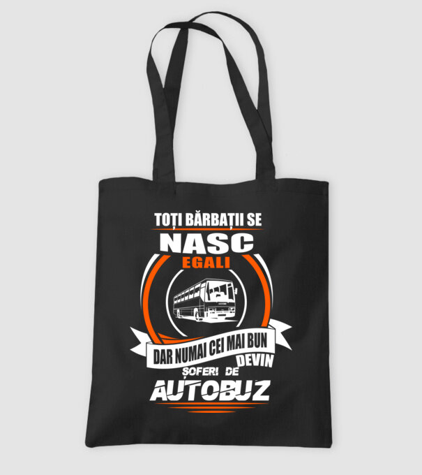 Toți bărbații se nasc egali șoferi de autobuz model negru pe tricou