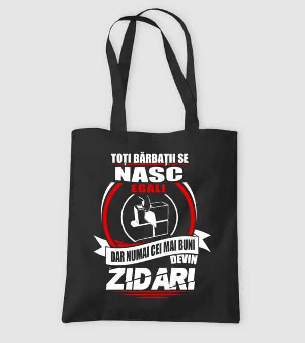 Toți bărbații se nasc egali zidari model negru pe tricou