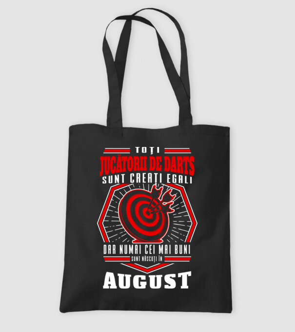 Toți jucătorii de darts sunt creați egali, dar numai cei mai buni sunt născuți în august. model negru pe tricou