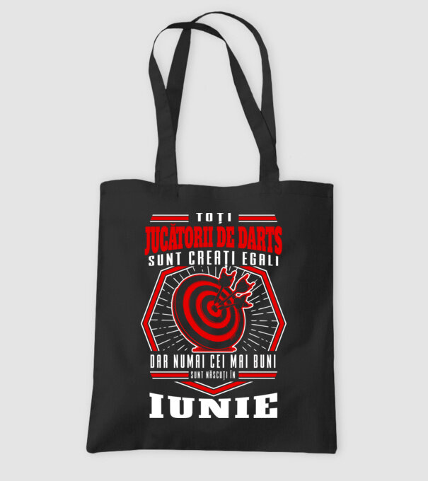 Toți jucătorii de darts sunt creați egali, dar numai cei mai buni sunt născuți în iunie. model negru pe tricou