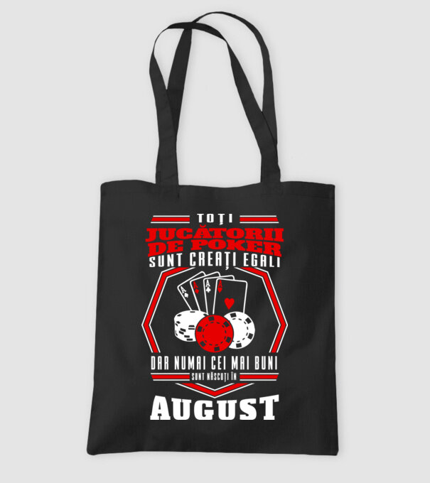 Toți jucătorii de poker sunt creați egali august model negru pe tricou