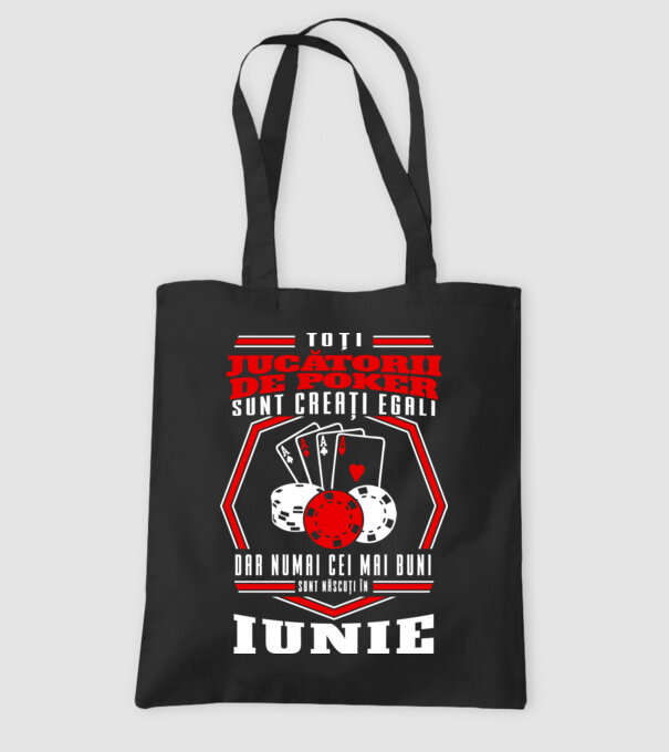 Toți jucătorii de poker sunt creați egali iunie model negru pe tricou