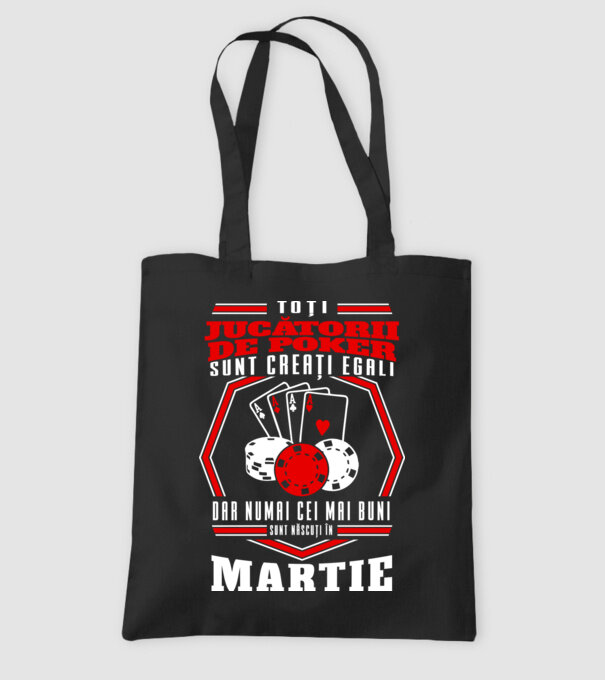Toți jucătorii de poker sunt creați egali martie model negru pe tricou