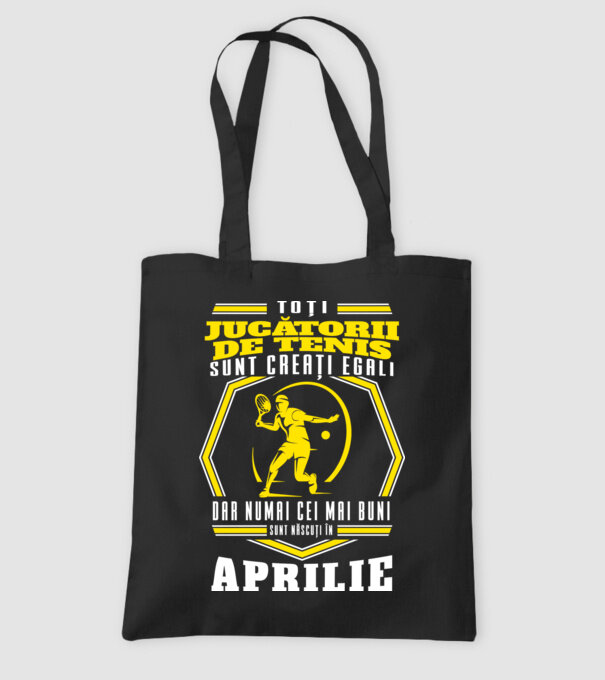Toți jucătorii de tenis sunt creați egali aprilie model negru pe tricou
