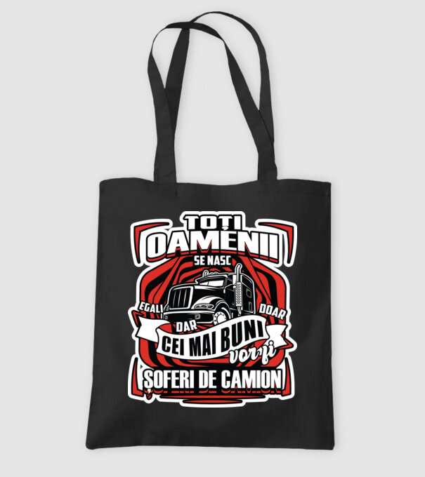 Toți oamenii șoferi de camion  model negru pe tricou