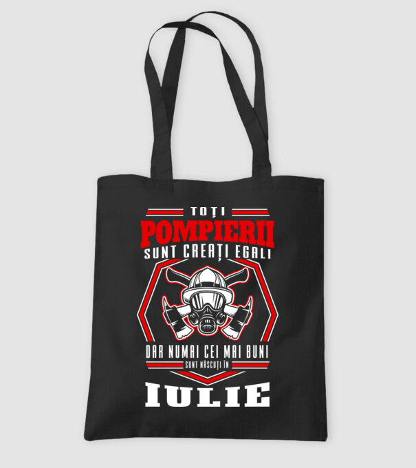 Toți pompierii sunt creați egali, dar numai cei mai buni sunt născuți în iulie model negru pe tricou