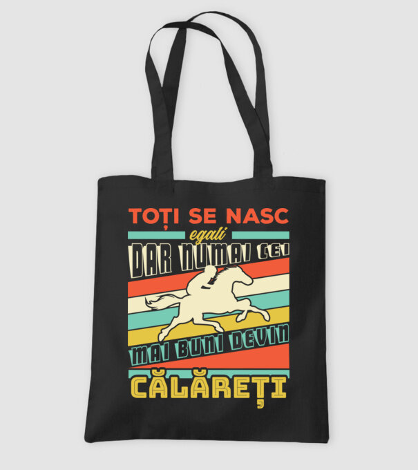 toți se nasc egali, dar numai cei mai buni devin călăreți model negru pe tricou