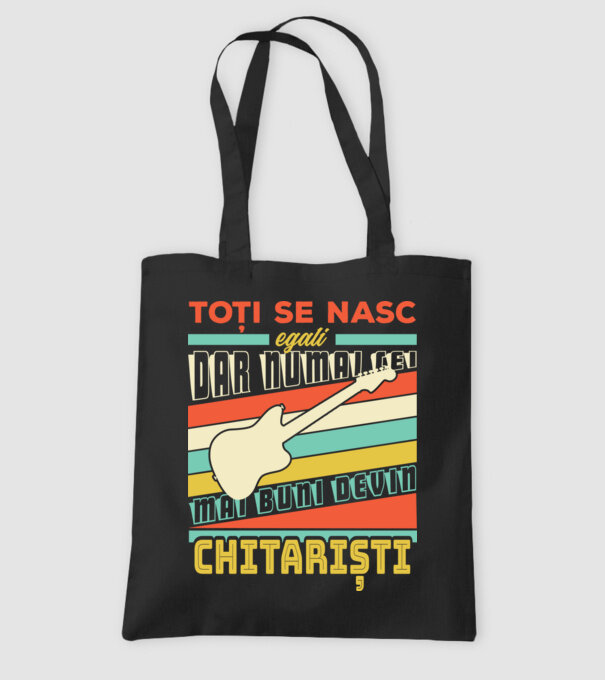 toți se nasc egali, dar numai cei mai buni devin chitariști model negru pe tricou