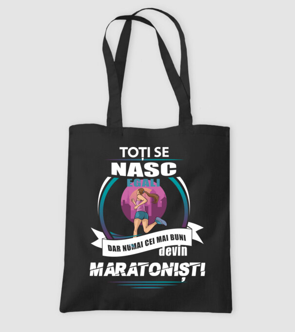 Toți se nasc egali, dar numai cei mai buni devin maratoniști model negru pe tricou