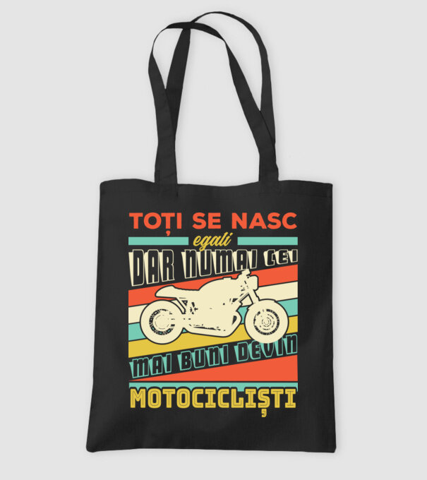 toți se nasc egali, dar numai cei mai buni devin motocicliști model negru pe tricou